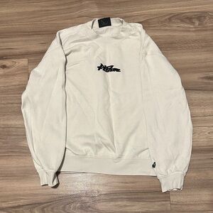 No Fear White Crewneck Sweater